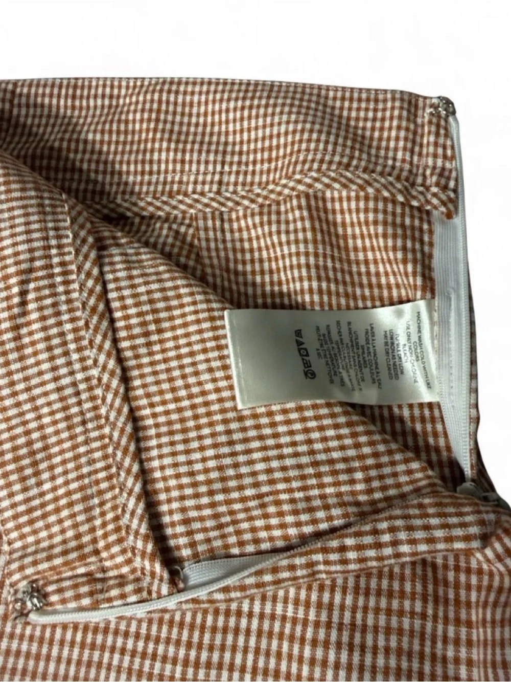 Free People Brown Plaid Mini Shorts